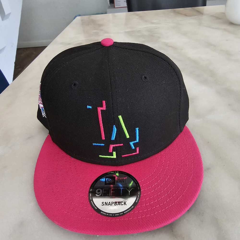 New Era Black and Blue Snapback Hat